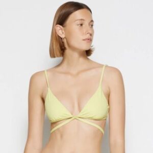 Jonathan Simkhai Harlen Bikini Top Size S NWT